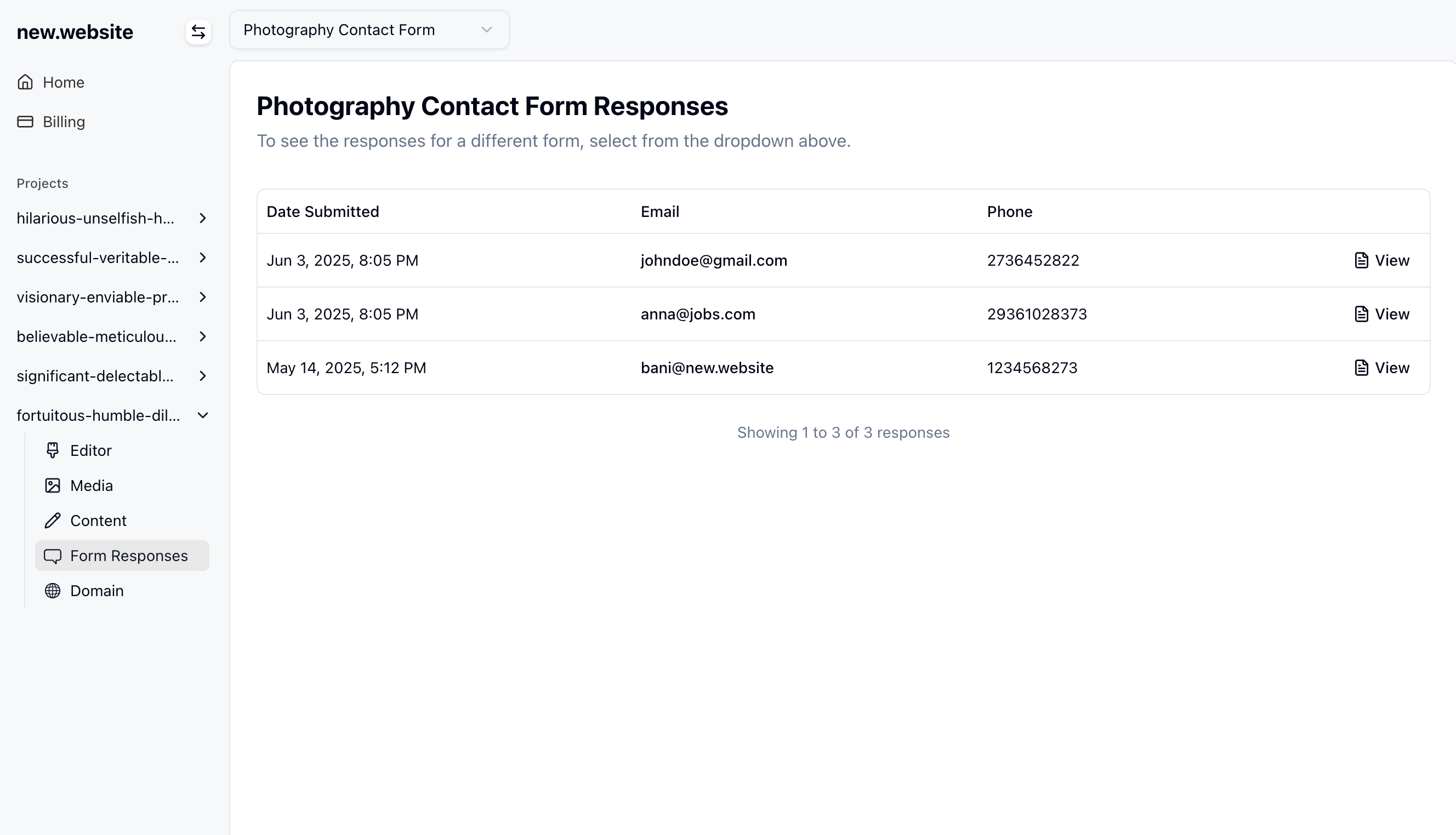 Add forms to your website